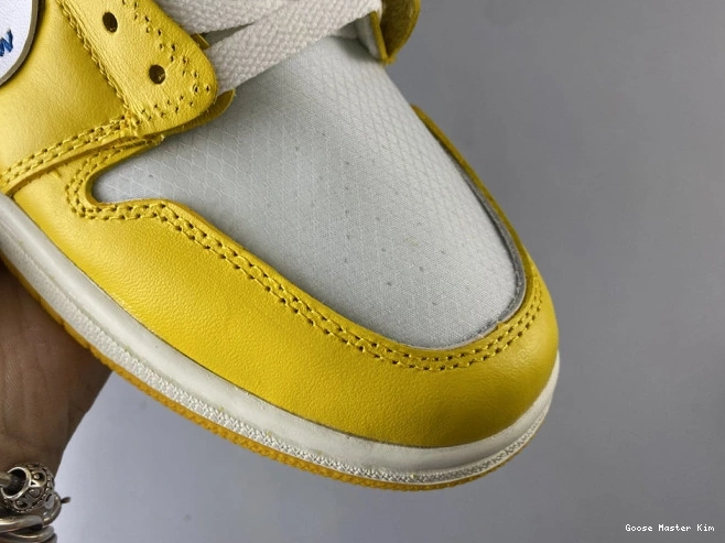 Powder Air NRG AQ0818-149 White Dark 1 Off-White Jordan x Yellow-Cone 0817